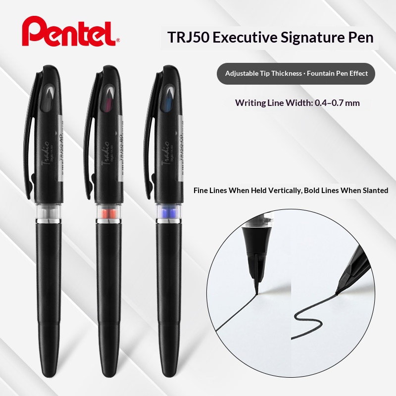 Pentel Pen Sign Pen - ปากกา Pentel TRJ50 Tradio Stylo แบบเติมไส้ได้