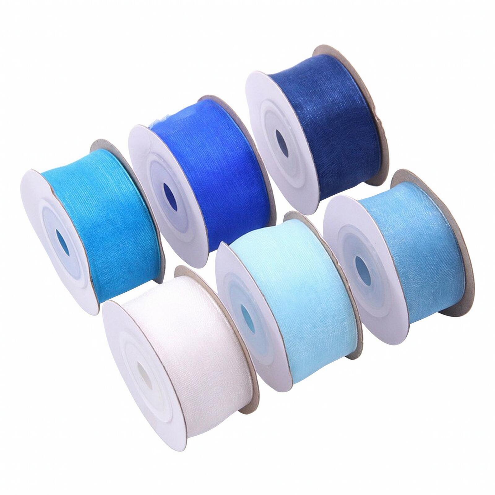 Organza Ribbon Spool - ริบบิ้นใสสำหรับตกแต่ง ใช้ทำลวดลายดอกไม้ และประดับตกแต่งในเทศกาลต่างๆ