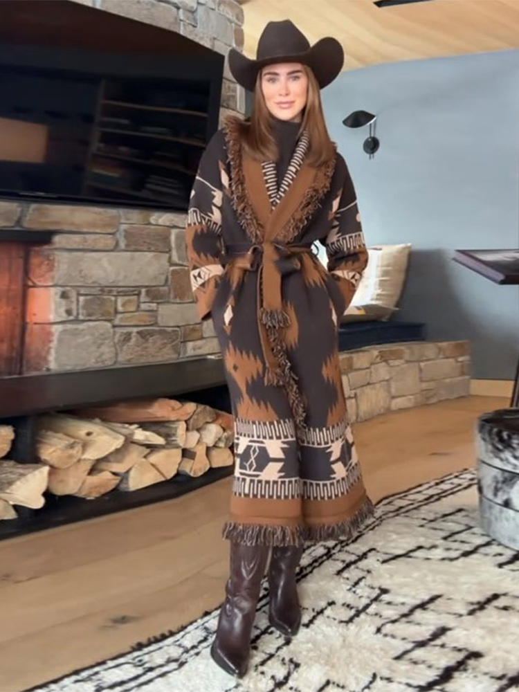 เสื้อคาร์ดิแกนผู้หญิงแบบมีพู่เ - Tassel Fringe Trim บทวิจารณ์และราคา