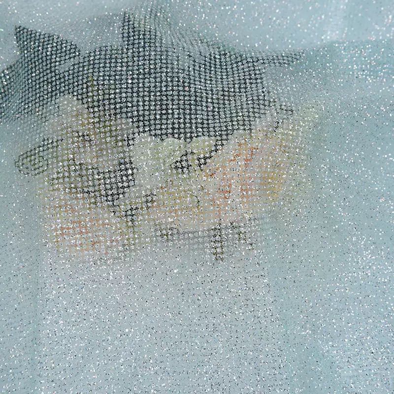 ผ้าตาข่ายประดับกลิตเตอร์และเลื - Crystal Mesh Fabric บทวิจารณ์และราคา