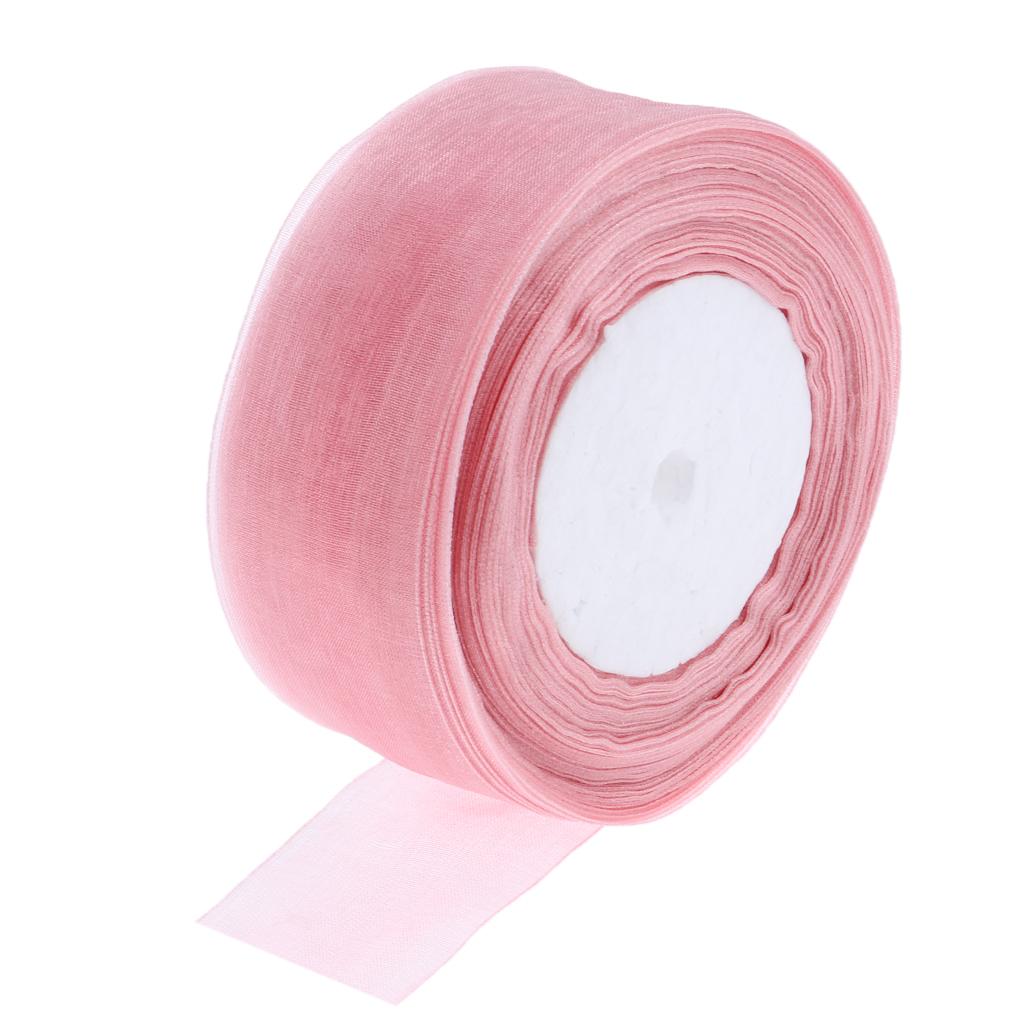 2 ม้วน ริบบิ้นสีสดใส สำหรับห่อ - Organza Ribbon Spool บทวิจารณ์และราคา