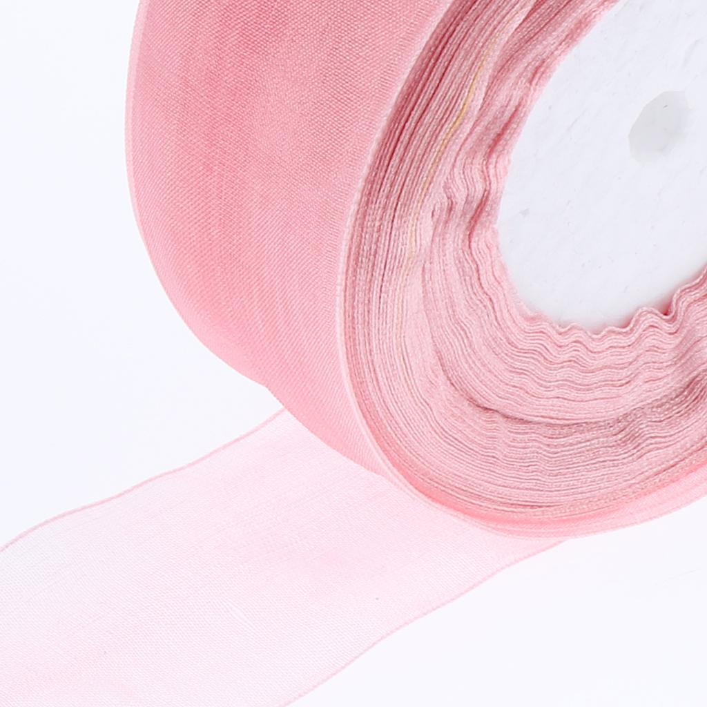 2 ม้วน ริบบิ้นสีสดใส สำหรับห่อ - Organza Ribbon Spool บทวิจารณ์และราคา
