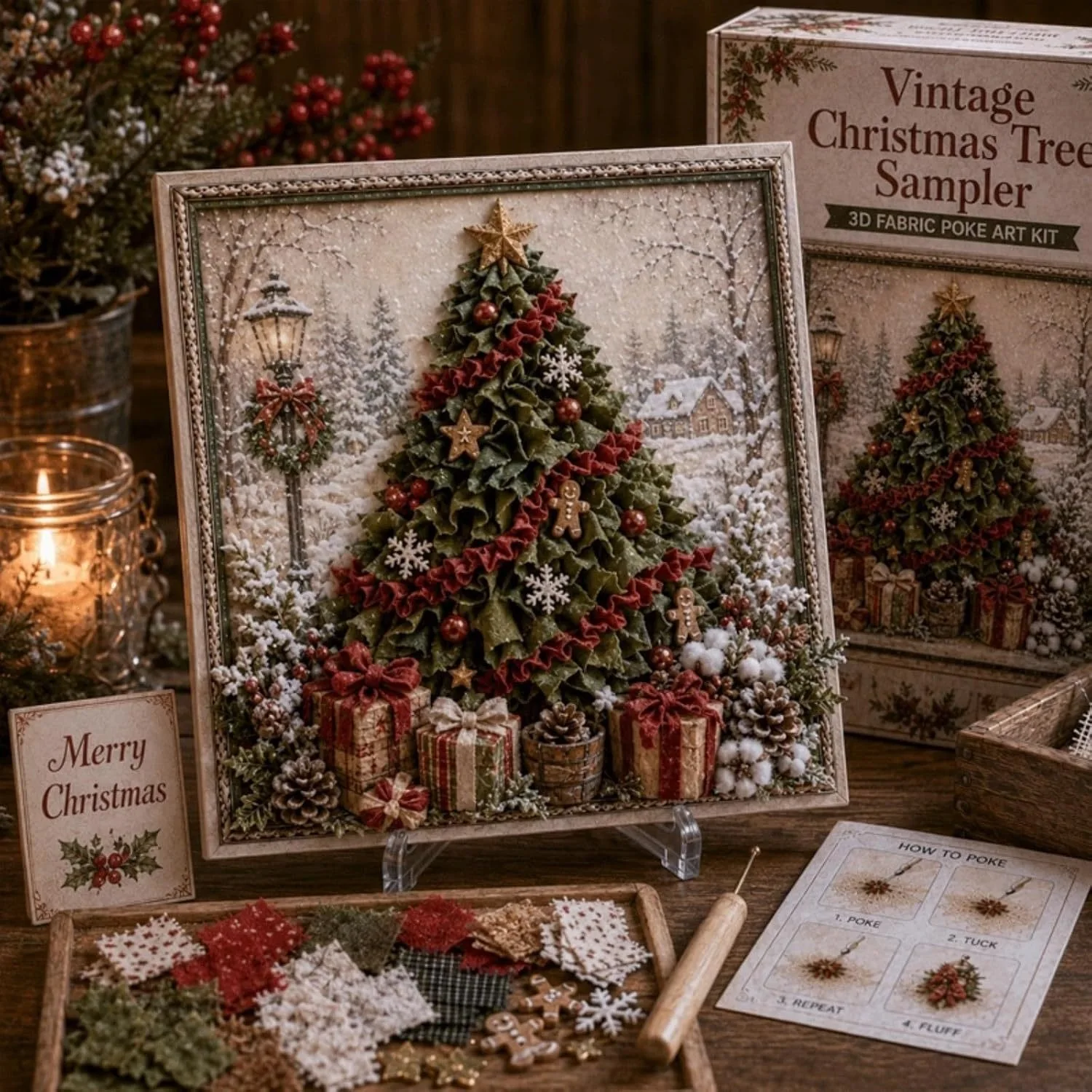 ชุด DIY งานปักผ้าคริสต์มาสวินเ - Embroidery Craft บทวิจารณ์และราคา