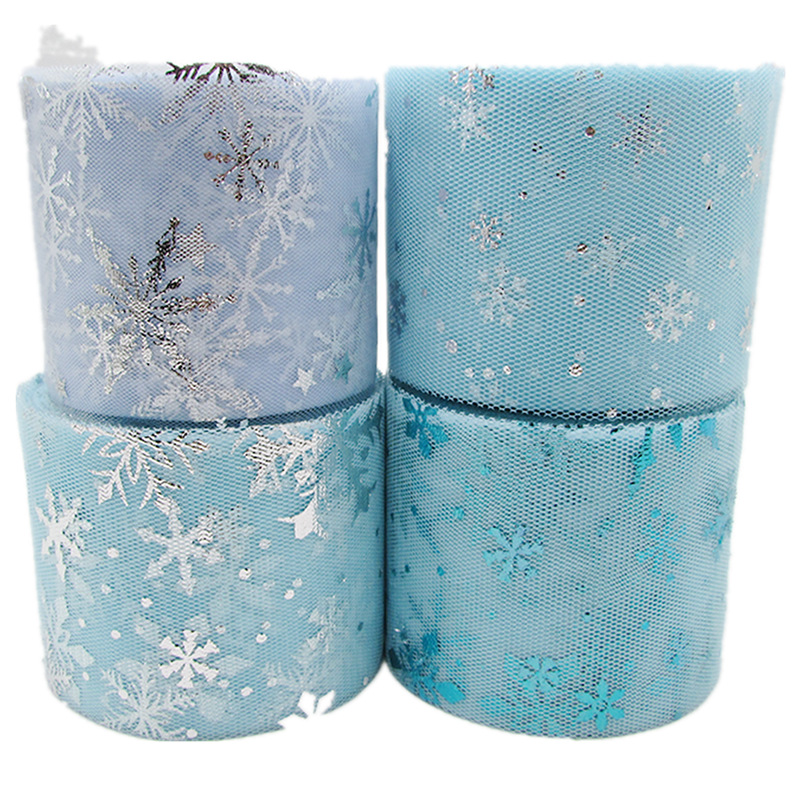 6 ซม.* 25yds Organza หิมะดอกไม - Organza Ribbon Spool บทวิจารณ์และราคา