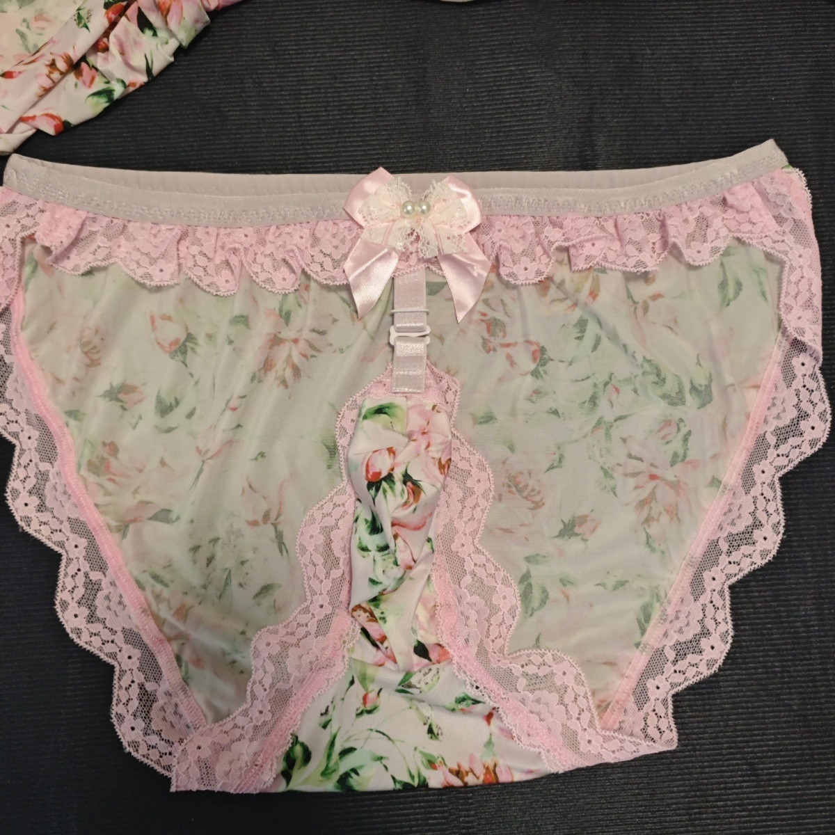 กางเกงในชายแฮนด์เมดลายดอกไม้ เ - Elastic Lace Trim บทวิจารณ์และราคา